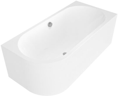 Ligbad Polysan Viva 170x75x60 cm Asymmetrisch Rechts Wit