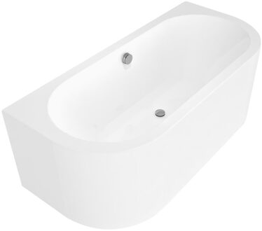 Ligbad Polysan Viva 170x75x60 cm Half Vrijstaand Wit