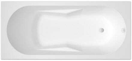 Ligbad Riho Lazy 170x75 cm Bedieningsknop Midden Wit Glanzend Glans wit