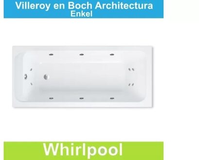 Ligbad Villeroy & Boch Architectura 170x70 cm Balboa Whirlpool systeem Enkel Villeroy en Boch