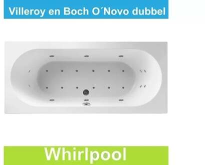 Ligbad Villeroy & Boch O.novo 190x90 cm Balboa Whirlpool systeem Dubbel Villeroy en Boch