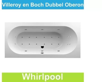Ligbad Villeroy & Boch Oberon 190x90 cm Balboa Whirlpool systeem Dubbel Villeroy en Boch