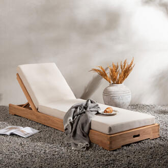 Ligbed 'Amberia' Teakhout Naturel