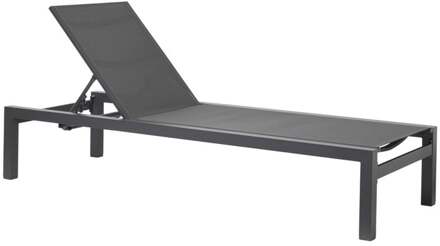 Ligbed Sevilla - antracietgrijs - 70x30x190 cm