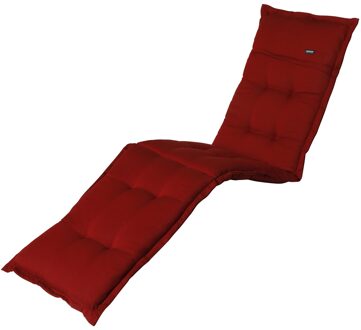 Ligbedkussen - Rib Red - 200x60 - Rood