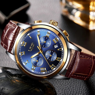 LIGE Fashion Watch Men Sport Waterproof Date Analogue Quartz Mens Watches Top Brand Luxury Business Wristwatch Relogio Masculino