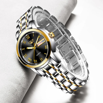 LIGE Women Watches New Fashion Watch Ladies Watch Top Luxury Brand Quartz Clock Gold Wrist Watch 2019 Gift For Women Reloj Mujer