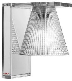 Light Air wandlamp Kartell kristal Transparant - Breedte 14 x Hoogte 21 x Diepte 17