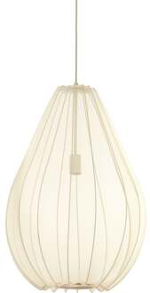 Light and Living hanglamp - wit - textiel - 2977127 Zwart