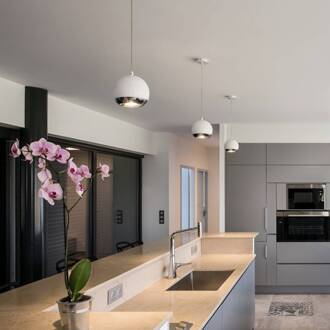 LIGHT EYE wit/chroom 1xGU10