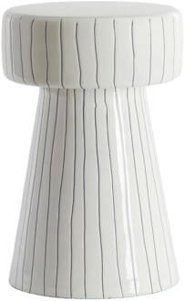 Light & Living Bijzettafel 'Dakwa' 29cm, kleur Wit/Zwart - 29 cm