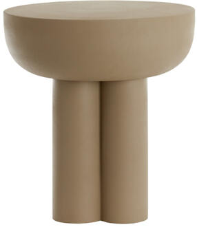 Light & Living Bijzettafel 'Mikola' 46cm, kleur Mat Lichtgrijs - 46 cm