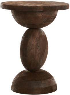 Light & Living Bijzettafel 'Mirto' Mangohout, 40cm, kleur Bruin