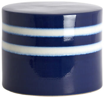 Light & Living Bijzettafel 'Mooca' Keramiek, 42cm, kleur Donkerblauw