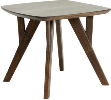 Light & Living Bijzettafel Quenza - Hout - 50x50x42cm Bruin