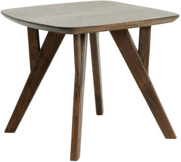 Light & Living Bijzettafel Quenza - Hout - 50x50x42cm Bruin