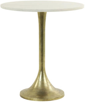 Light & Living Bijzettafel RICKERD - Ø48x53cm - Wit