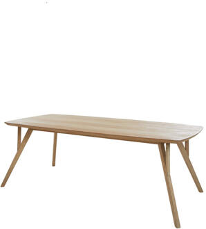 Light & Living Eettafel 'Quenza' Mangohout, 220 x 100cm, kleur Naturel - 220 x 100 cm