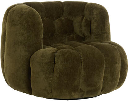 Light & Living Fauteuil 'Amara' Velvet, kleur Olijfgroen