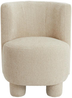 Light & Living Fauteuil 'Kamova' Chenille, kleur Crème