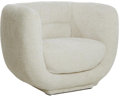 Light & Living Fauteuil 'Kialy' Chenille, kleur Crème