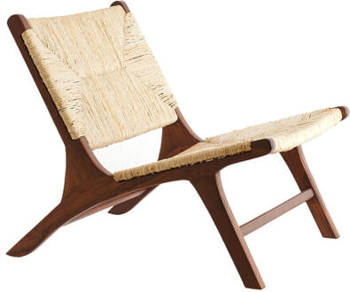 Light & Living Fauteuil 'Payan' Teakhout en bananenblad