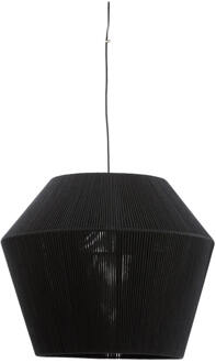 Light & Living Hanglamp 'Agaro' Katoen, 71cm, kleur Zwart - 71 cm