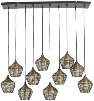 Light & Living Hanglamp Alvaro - Antiek Brons - 120x25x29,5cm - 10L Brons, Goud