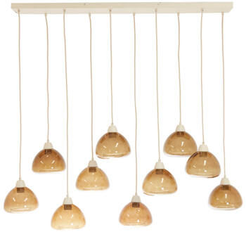 Light & Living Hanglamp 'Bisho' 10-Lamps, kleur Bruin