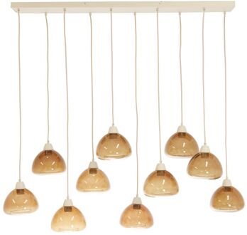 Light & Living Hanglamp BISHO - 120x19x14cm - Bruin