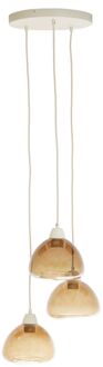 Light & Living Hanglamp BISHO - Ø30x14cm - Bruin