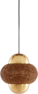 Light & Living Hanglamp 'Cetara' Kralen, 26cm, kleur Bruin/Brons - 26 cm