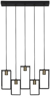 Light & Living Hanglamp DIVERA - mat zwart - L