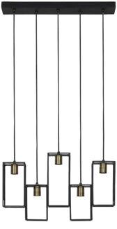 Light & Living Hanglamp DIVERA - mat zwart - L