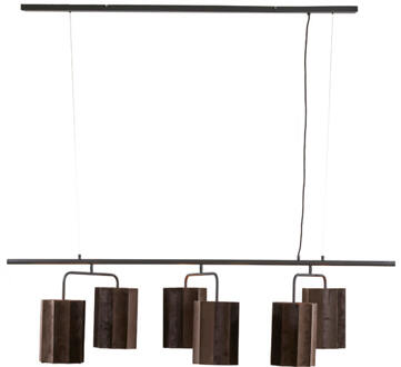 Light & Living Hanglamp 'Edisa' 6-Lamps, kleur Donkerbruin