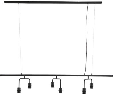 Light & Living Hanglamp 'Edisa' 6-Lamps, kleur Mat Zwart