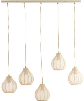 Light & Living Hanglamp 'Elati' 5-lamps, kleur Zand