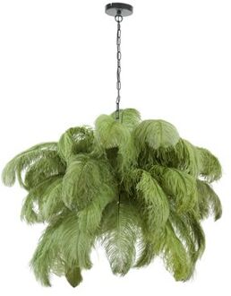 Light & Living Hanglamp Feather - Groen - Ø80cm