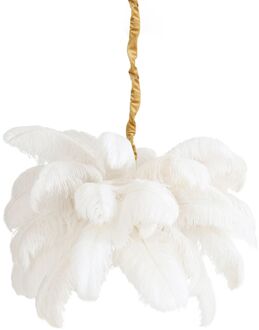 Light & Living Hanglamp Feather - Wit - Ø80cm