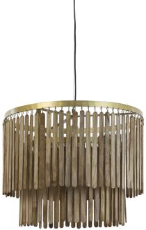 Light & Living Hanglamp GULARO - Ø60x43cm - Bruin