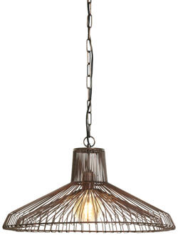 Light & Living Hanglamp Kasper - 65x65x37 - Bruin