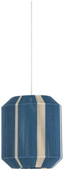 Light & Living Hanglamp 'Kozana' 36cm, kleur Blauw/Crème - 36 cm