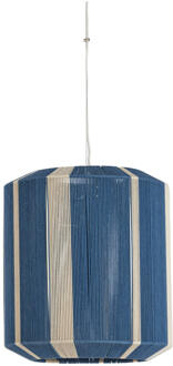 Light & Living Hanglamp 'Kozana' 48cm, kleur Blauw/Crème - 48 cm