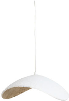 Light & Living Hanglamp 'Lonia' Papier Maché, 53cm, kleur Crème/Antiek Brons - 53 cm