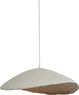 Light & Living Hanglamp 'Lonia' Papier Maché, 71cm, kleur Crème - 71 cm