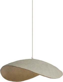 Light & Living Hanglamp 'Lonia' Papier Maché, 71cm, kleur Grijs - 71 cm