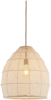 Light & Living Hanglamp 'Makassar' 42cm, kleur Crème - 42 cm