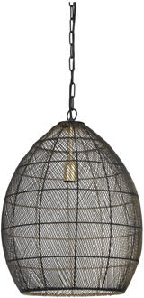 Light & Living Hanglamp Meya - 40x40x53 - Zwart