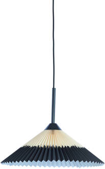 Light & Living Hanglamp PLEATED - Ø45x17cm - Zwart