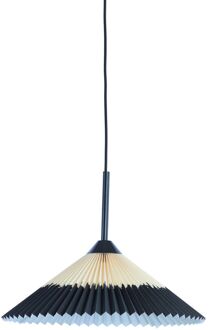 Light & Living Hanglamp PLEATED - Ø45x17cm - Zwart